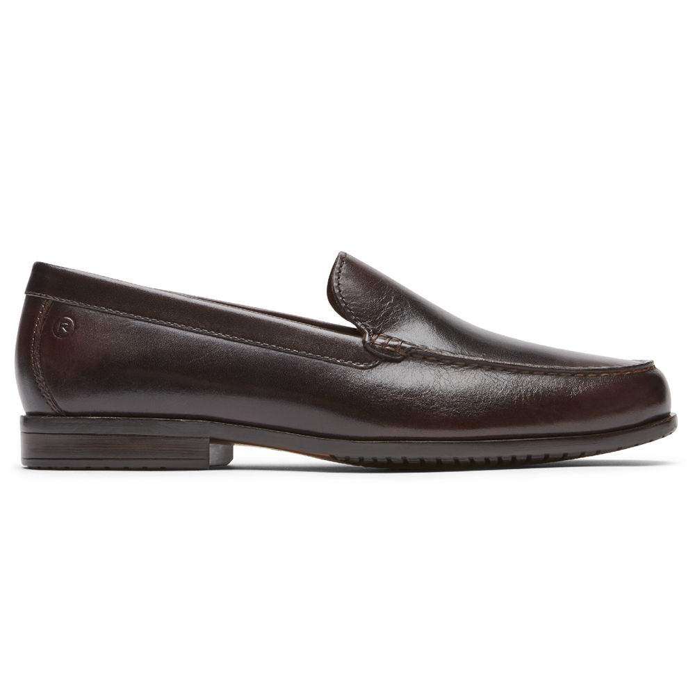 Rockport Singapore Mens Slip-On - Classic Lite 2 Venetian Dark Brown - LM2830476